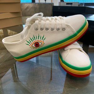 Nicole Miller Colorful Evil Eye Shoe
